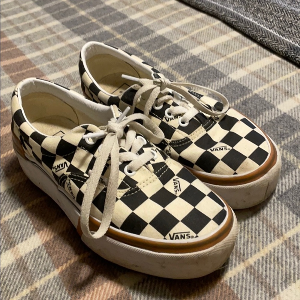 SOLD Stacked Checkered Vans